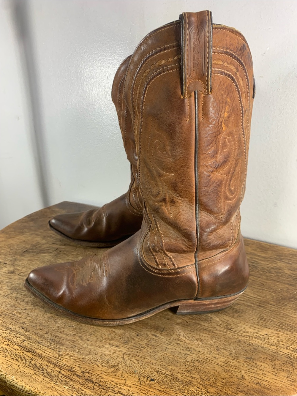 Boulet vintage cowboy leather boots